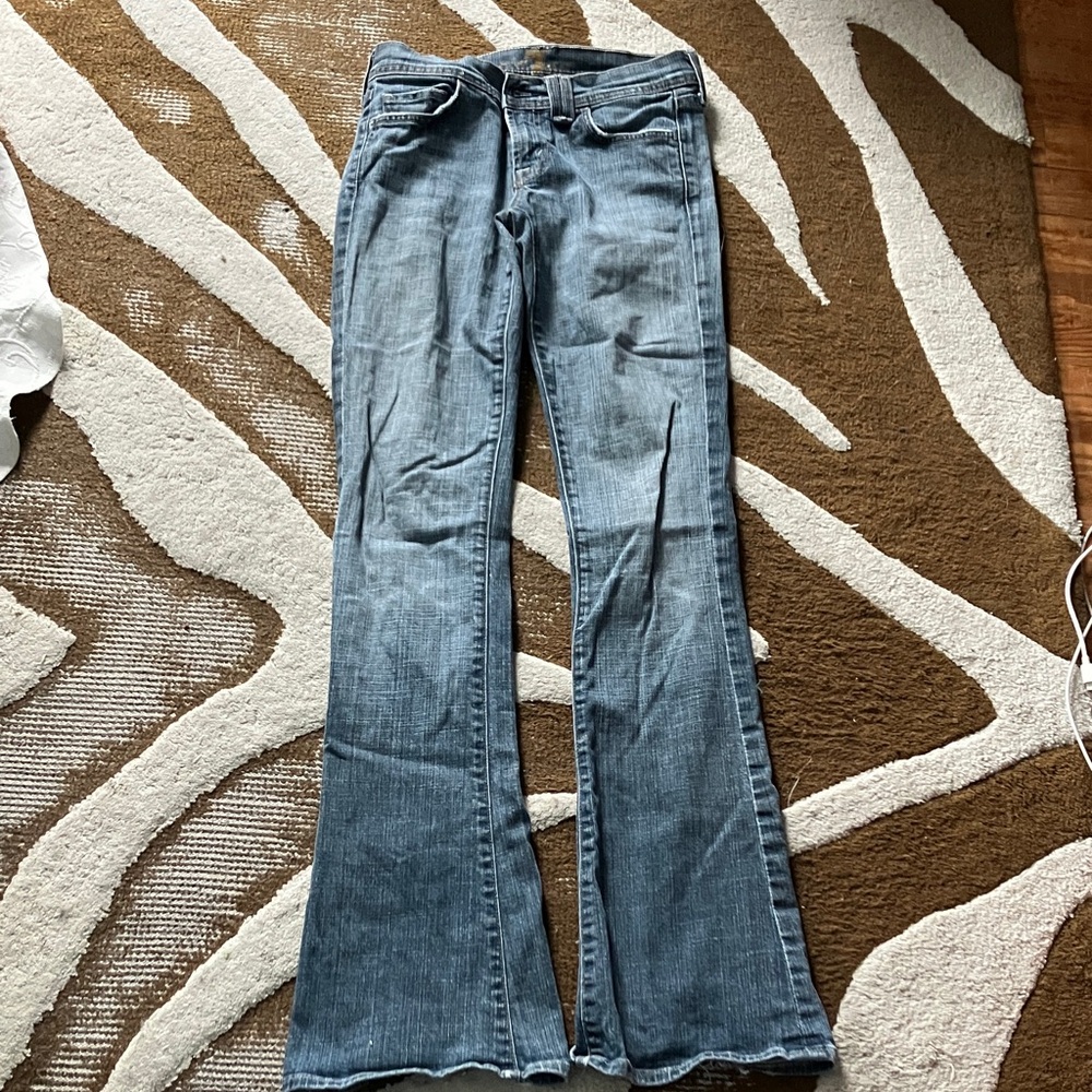 7 For All Mankind Light Blue Flare Jeans